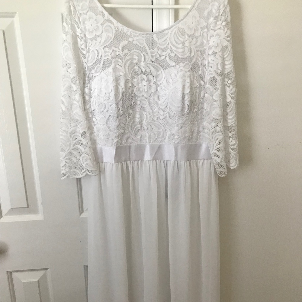 White Wedding Dress Size 14-16
